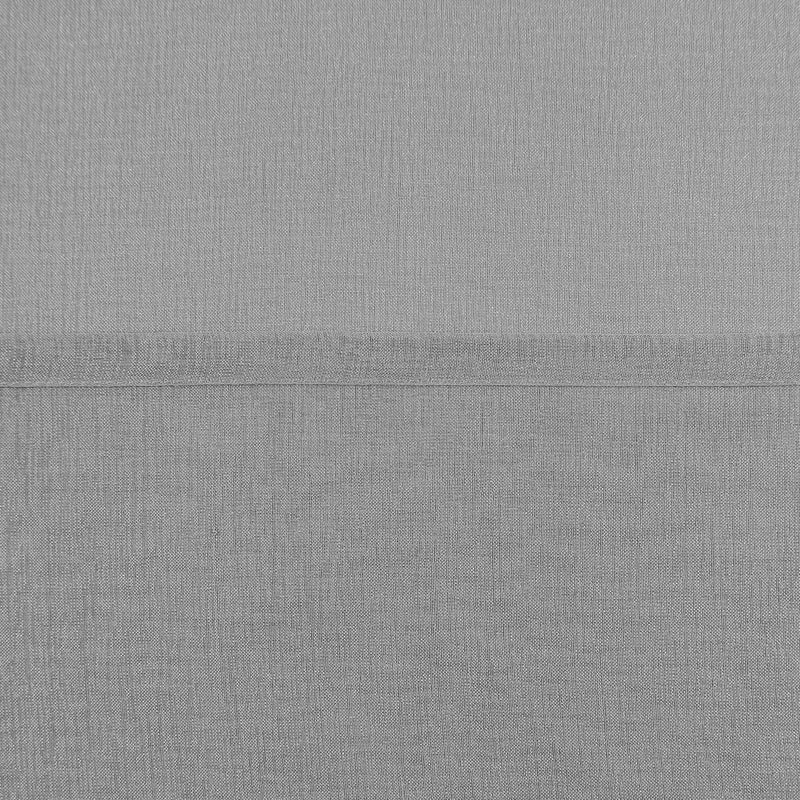 DWCN Sheer Curtains for Living Room Grey Faux Linen Look Voile Drapes Grommet Window Curtain 52 x 84 Inch Long, Set of 2 Panels - Image 5